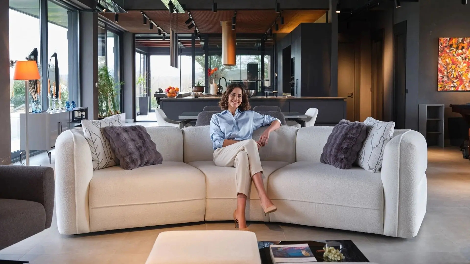 Mondi Home Alessa Üçlü C Koltuk Beyaz