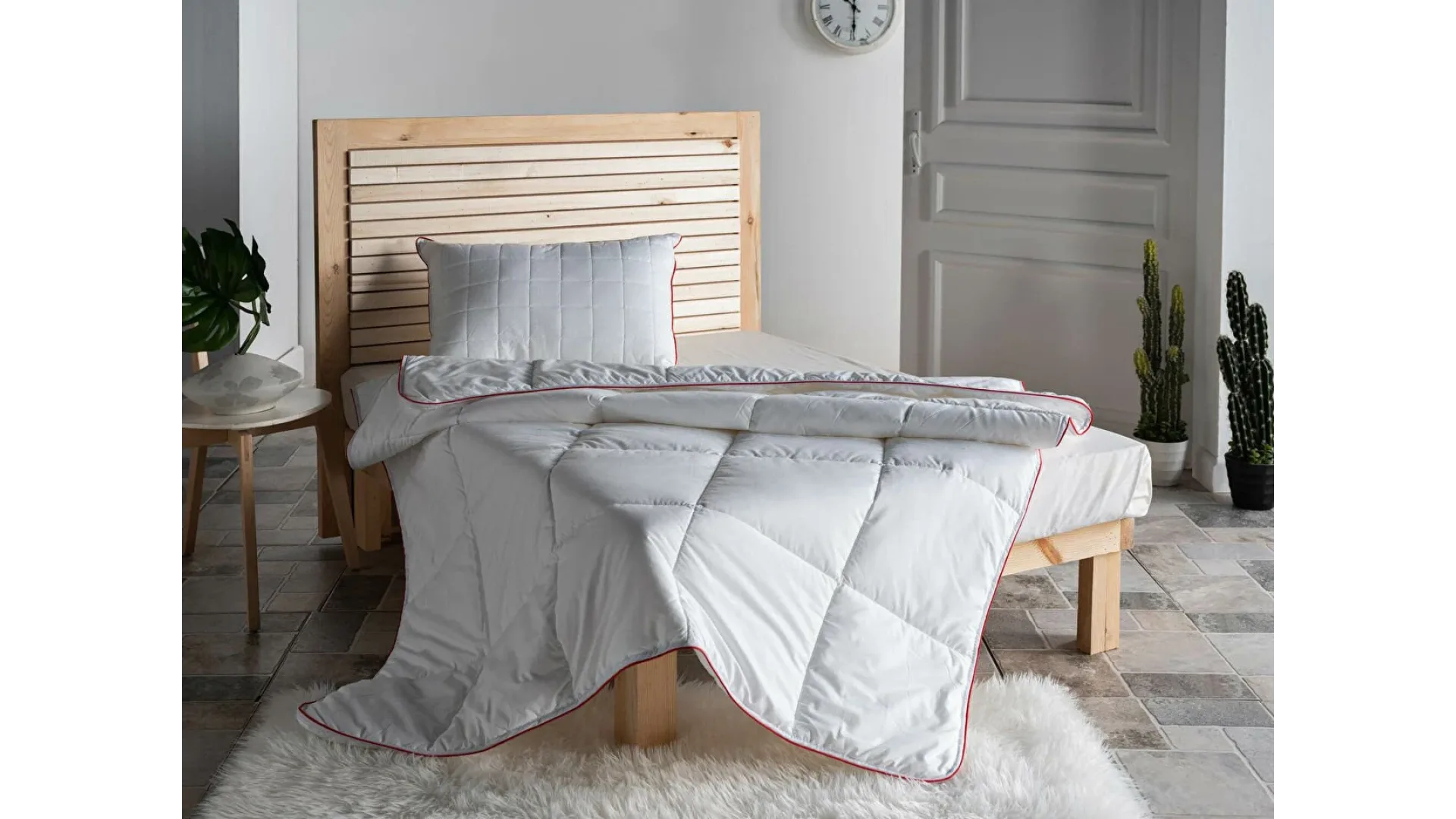 Doqu Home Naturel Yorgan Beyaz - Çift Kişilik