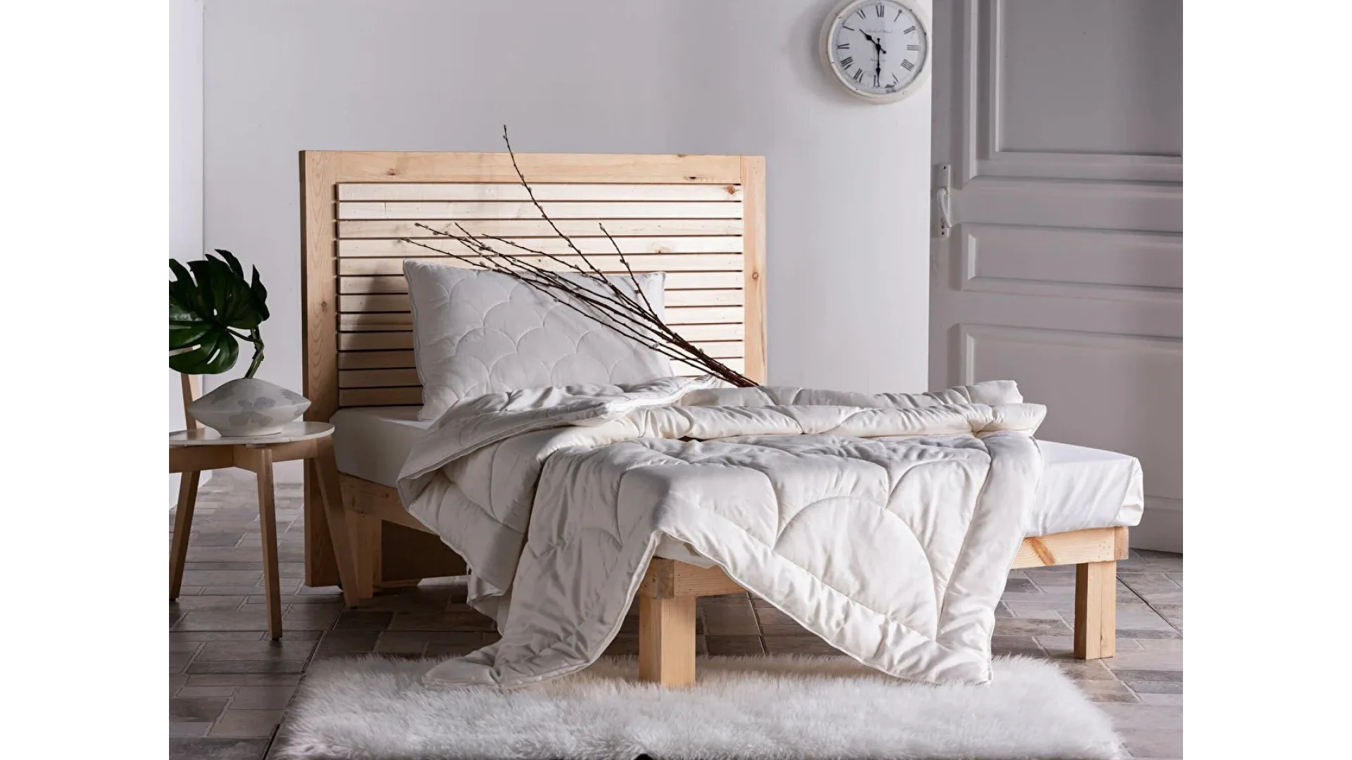 Doqu Home Pamuk Yorgan Tek Kişilik - Beyaz