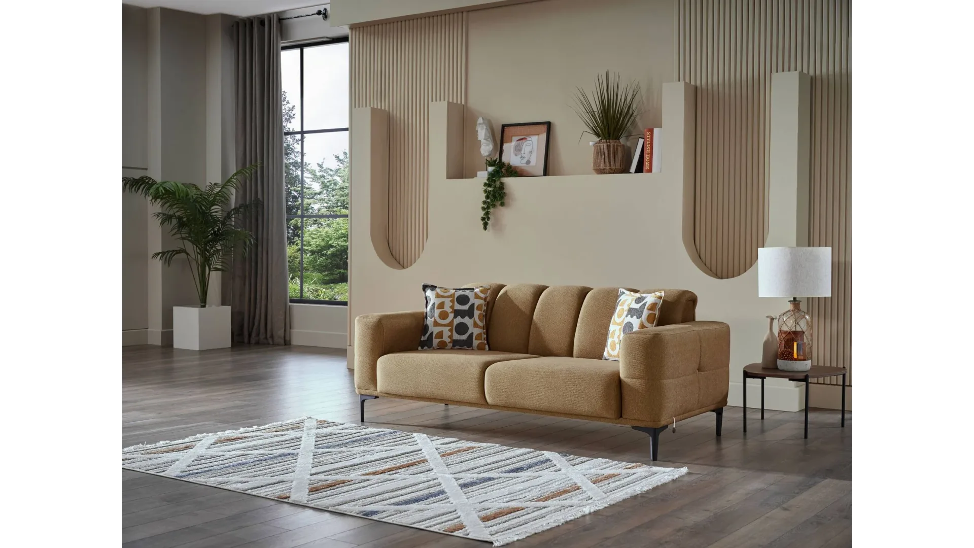 Mondi Home Santa İkili Koltuk Taba